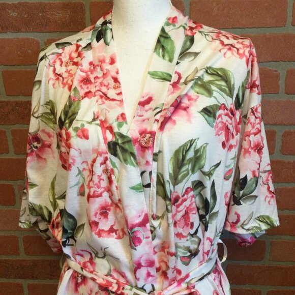 Show Me Your Mumu Women's Robe with sash tie Size S Floral print - Picture 2 of 6